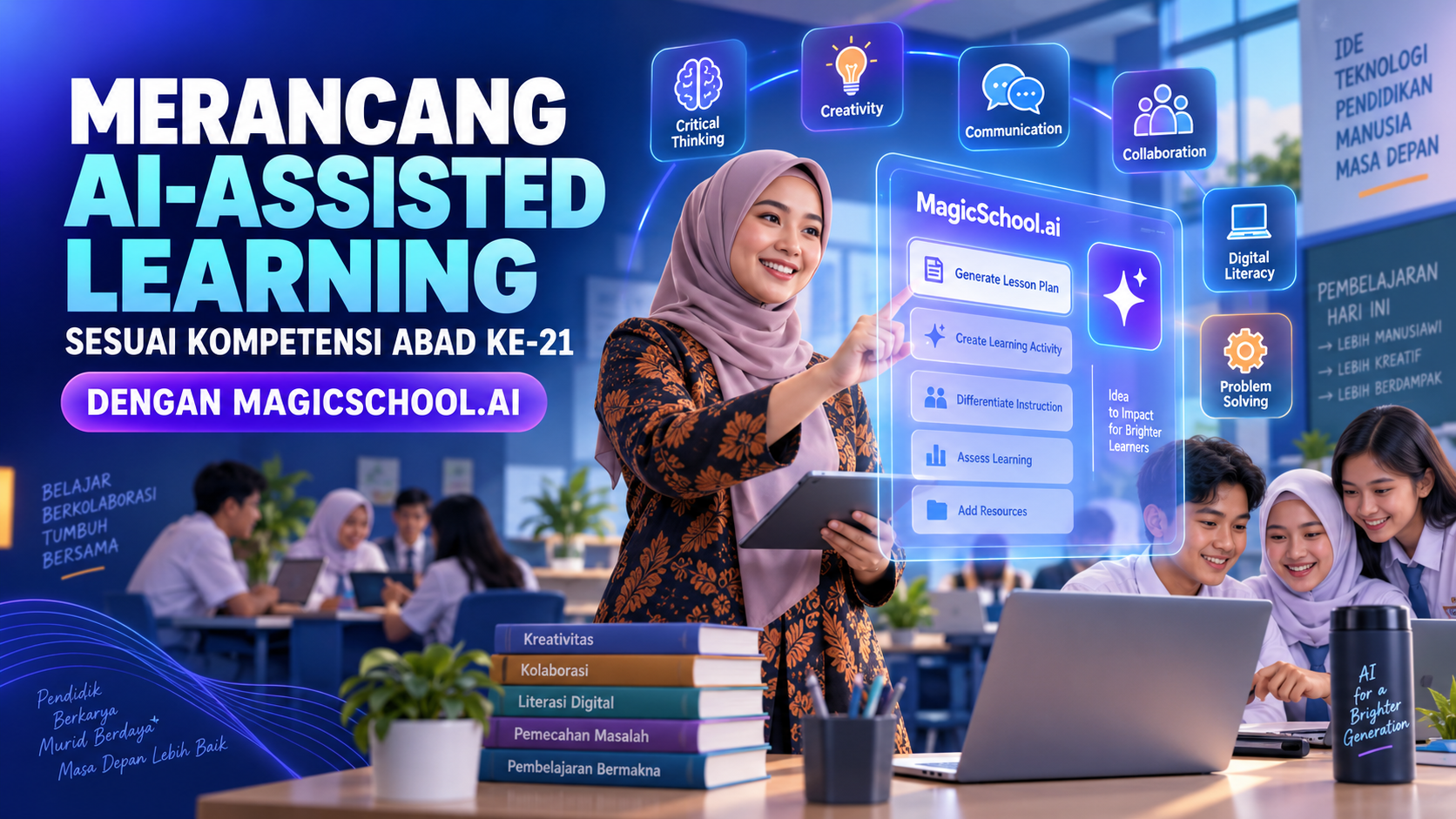 Merancang AI-Assisted Learning sesuai Kompetensi Abad 21 dengan MagicSchool.ai